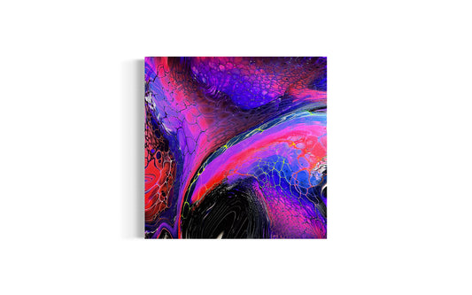 Purple Galaxy Swipe - Purple, Red, Pink, and Black Fluid Art